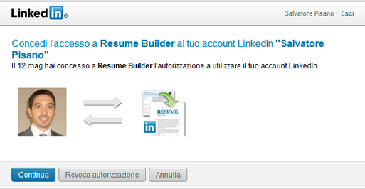 Accesso LinkedIn Resume